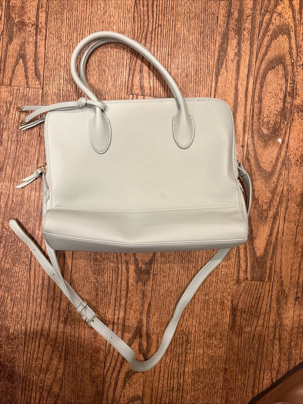 Minimalist Structured Tote Bag in Mint Green